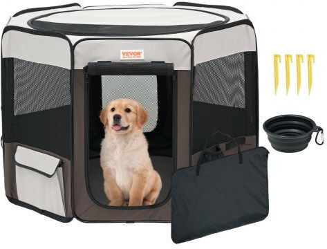 Vevor Foldable Park Dog & Cat Octagon made of Fabric 91.44 x 91.44 x 91.44cm
