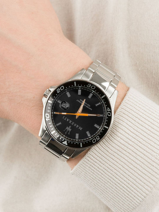 Maserati Sfida Uhr Batterie mit Metallarmband