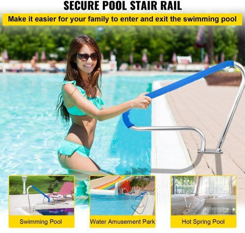 Vevor Pool Handle made of Stainless Steel 121.92x91.44cm Blue