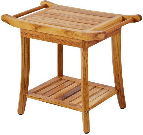 Vevor Boden Badezimmerregal Hölzernes 56x37x47cm Beige