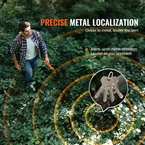 Vevor JCKJSTCBFIP6GWNSHV9 Detector de metale portabil