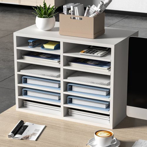 Vevor Filing Tray White 20.4x12x16.1cm