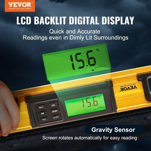 Vevor SXSPCBGYJP24IQ8BUV0 Spirit Level Aluminum Magnetic 60cm