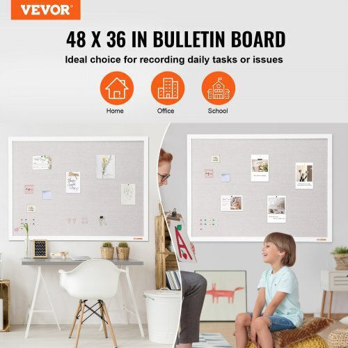 Vevor Cork Notice Board 121.92x91.44cm