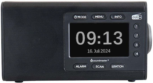 Soundmaster Επιτραπέζιο Ραδιόφωνο Ρεύματος DAB+ με Bluetooth Μαύρο