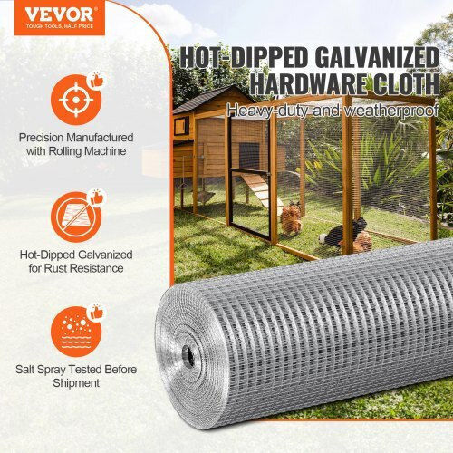 Vevor Galvanized Chicken Wire 0.9x15.24m