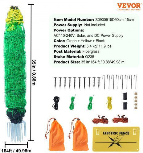 Vevor Net Electric Fence DXJCWLW35IN1ED6DAV9