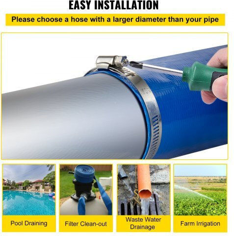Vevor YCFCXR1.5X1001SMXV0 Irrigation Hose Φ60 32m