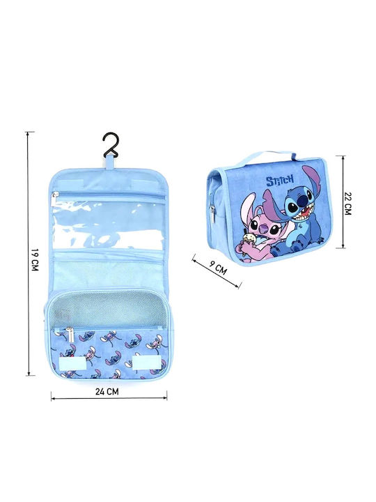 Necesare Disney Lilo & Stitch în culoarea Albastru deschis 25cm