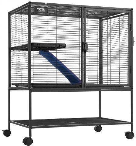 Κλουβί Μικρών Ζώων 2 Επιπέδων Ρόδες 36" Vevor Jsxdl322233iwscuuv0