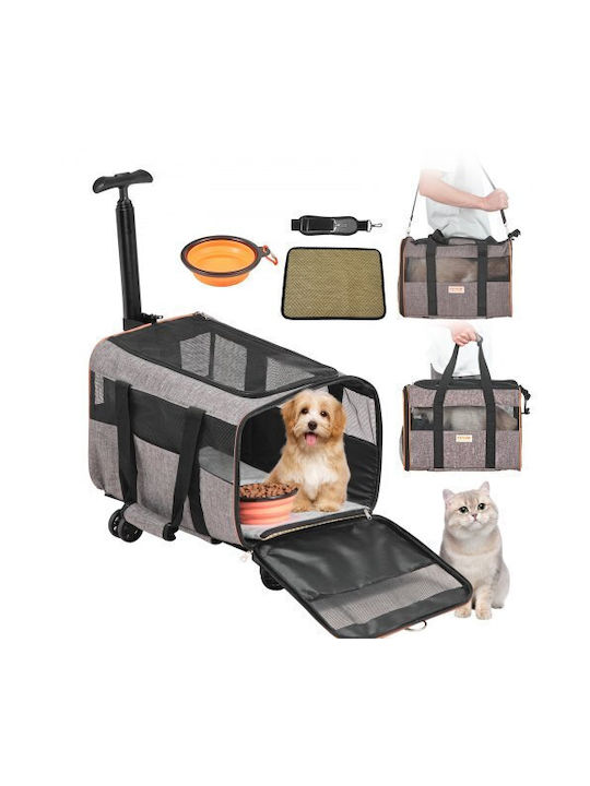 Vevor Cat Carrier Cage 44.5cm Gray