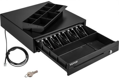 Vevor Cash Drawer with 8 Coin Slots and 5 Slots for Bills