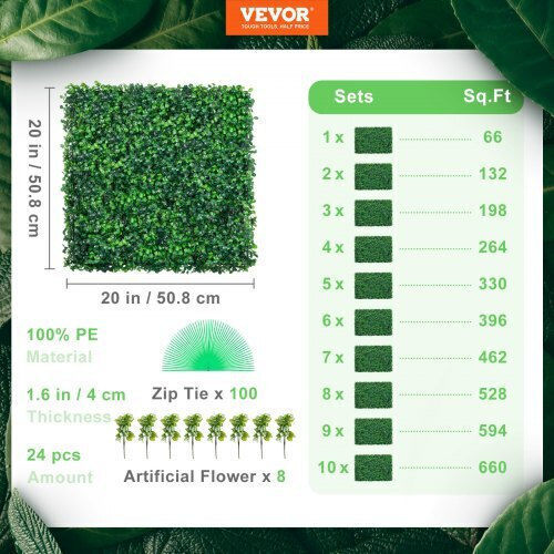 Vevor Artificial Foliage Panel