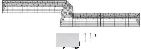 Vevor Vevor Metal Poultry Coop Height 0.24m