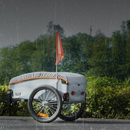 Vevor Anhänger Fahrradzubehör 45kg Ladegewicht Klappbar Wasserdicht 16" Reifen Reflektoren 22"-28" Felgen Cgkhzhjg100bmfbkov0