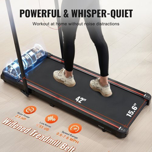 Vevor 2.5hp Laufband-Pad Elektrisch Faltbares Laufband für Fitnessstudio bis zu 120kg