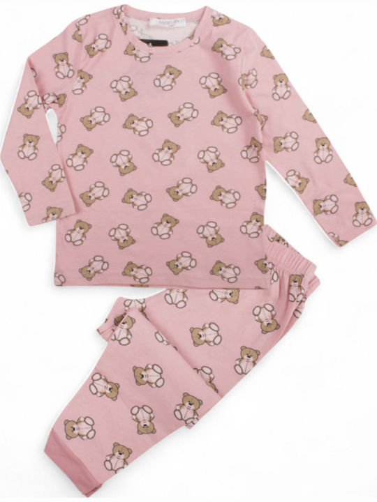 Siyah Inci Детска пижама Зимна Pink