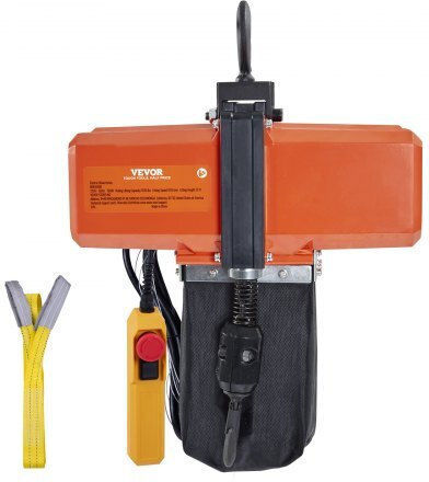 Електрически верижен телфер Vevor 500 кг 4.5 м повдигане Ddhlhlcs25mdb0v1hv2