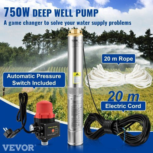Vevor Single-phase Pump Well 750W SJQSBZDKGOC75G0EQV2