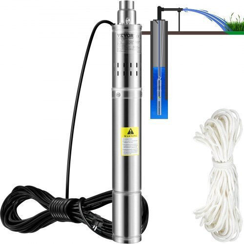 Vevor Μονοφασική Αντλία Γεωτρήσεων 0.73hp SJQSBLGBOC5503XPYV2
