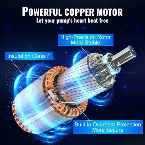 Vevor Μονοφασική Αντλία Γεωτρήσεων 0.73hp SJQSBLGBOC5503XPYV2