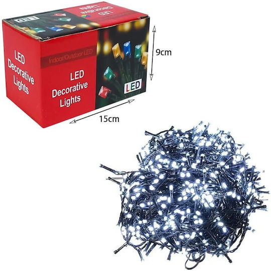 240 Lichterketten LED 20m. Kaltes Weiß in Zeichenfolge 1Stück