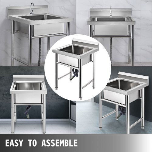 Vevor Faucet Single 60X60X80DCBXGSC01V0 44.45x25.4x41.91cm