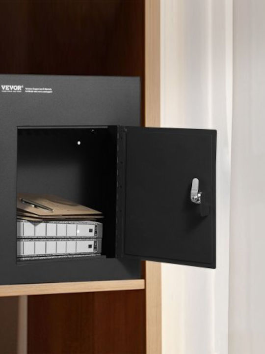 Vevor Outdoor Metal Mailbox in Black Color 33.02x17.78x43.18cm