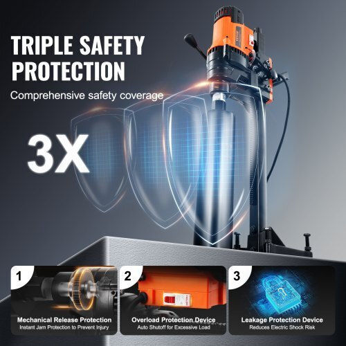 Vevor LSJGSZKJ250M41JHRV2 Base Core Drill