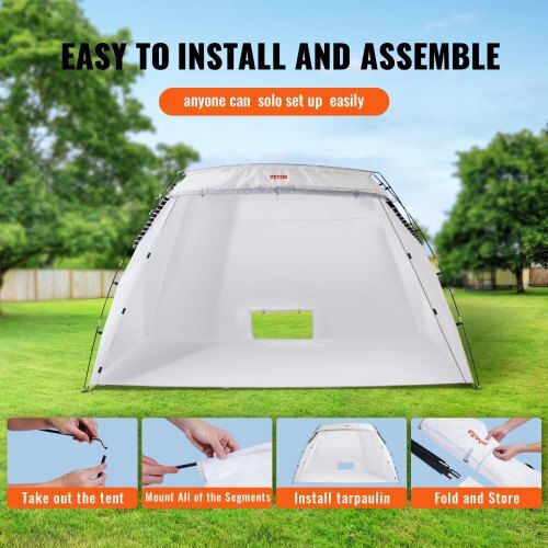 Portable Paint Booth Vevor 10x7x6ft Floor & Net Folding Paint Cabin Furniture Bxsp1208472in2ydov0