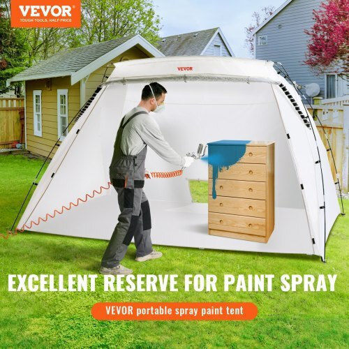 Portable Paint Booth Vevor 10x7x6ft Floor & Net Folding Paint Cabin Furniture Bxsp1208472in2ydov0