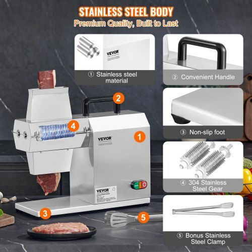 Vevor 450W Stainless Steel Electric Meat Tenderizer Machine