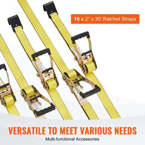 Δέστρες Vevor Ratchet 10 Τεμ 10000 Lb 2" X 30' Μεταφορές & Ασφάλιση Φορτίου Pgjldpg2x30107b63v0