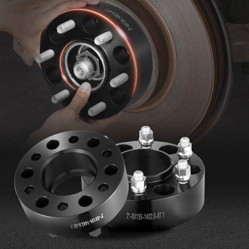 Vevor Wheel Spacers 6x5.3" 6 Lug 4 Pcs Black Lssflp2yc6x5cpxdcv0