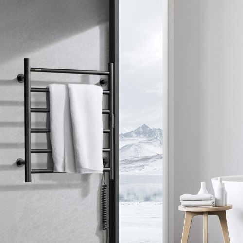 Vevor Electric Towel Rail 145W 61x50cm Black