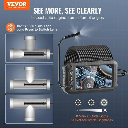 Vevor Endoscope Camera 1920x1080 pixels with 15m Cable