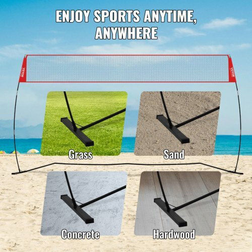 Vevor Portable Volleyball Net Indoor or Outdoor Use Adjustable Height Carrying Bag Professional Volleyball Coach Training for Hits or Serves Pqxlw14yc00098f67v0