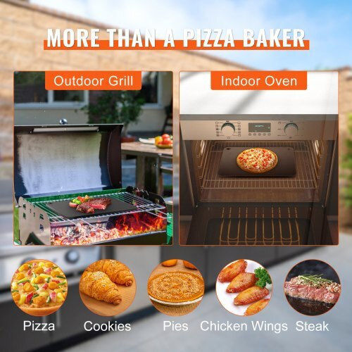 Vevor Baking Plate Pizza with Flat Surface 40.64x36.83cm