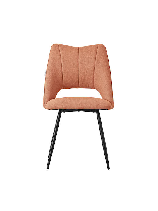 Dining Room Metallic Chair Orange 2pcs