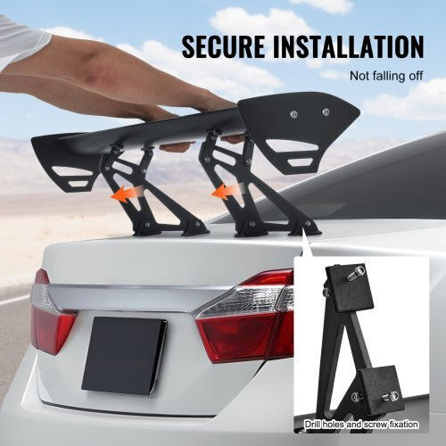 Adjustable Car Spoiler Vevor Gt 43.3'' Tyxwylhjlhjd8zq27v0