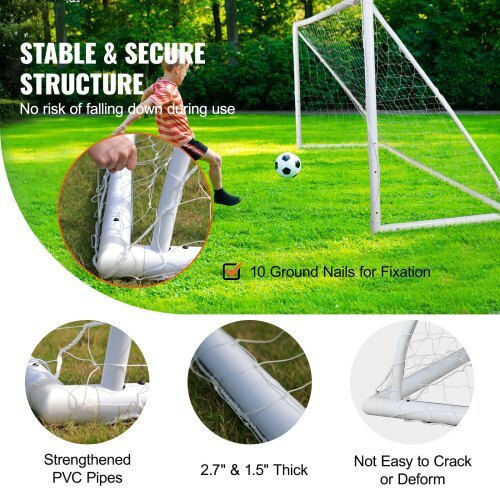 Vevor Football Goal 365.76x182.88x121.5cm