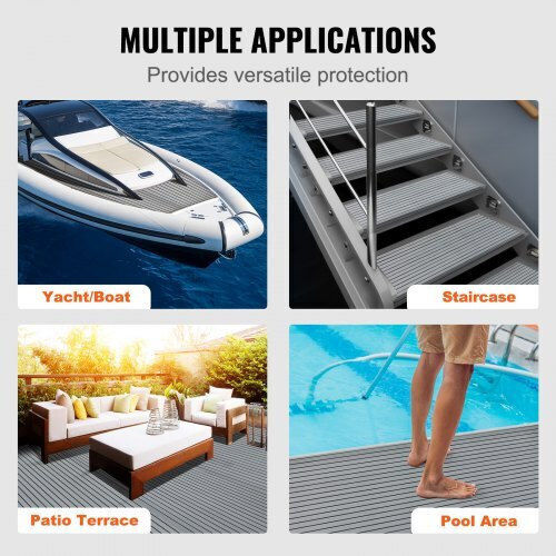 Pardoseală pentru barcă Vevor din spumă EVA 240 cm x 116 cm, pardoseală adezivă antiderapantă, 2,78 mp Cbzzfhpmddhszq449v0