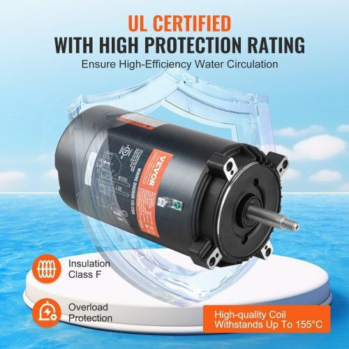 Vevor Pool Water Pump Filter Single-Phase with Power 1hp