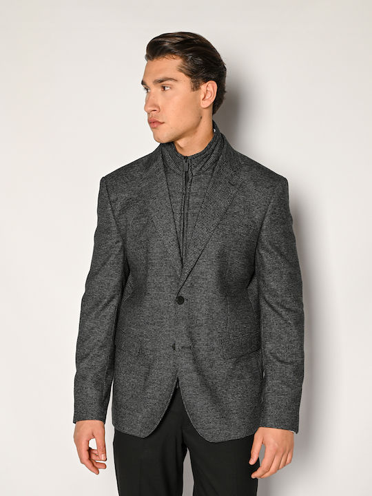 Sogo Men's Suit Jacket Regular Fit Anthracite