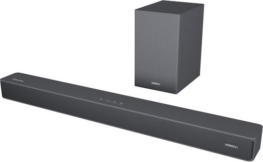 Horizon-Europe Soundbar 2.1 Bluetooth und HDMI 110W mit kabellosem Subwoofer und Fernbedienung Schwarz HAV-S2630W