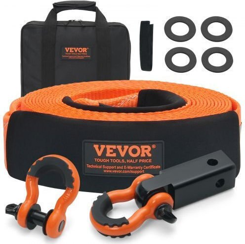 Vevor Recovery Strap Set 3" X 30 Ft Straps & Storage Bag Dznl3in30ftc2vvojv0