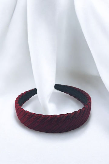 Stirnband Haar Burgundisch