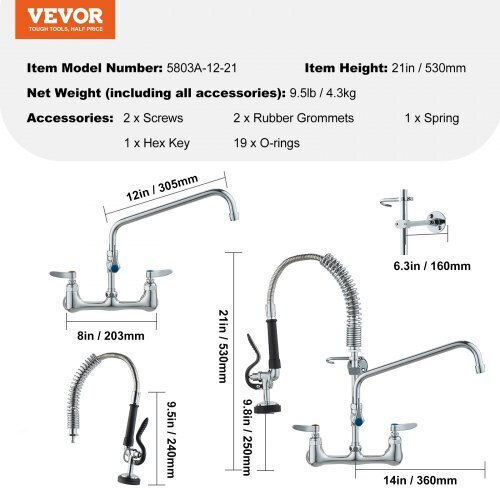 Vevor Commercial Use Spare Part H53.34cm