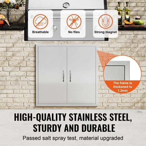 Vevor BBQ Door 790x790mm Stainless Steel Double Outdoor Kitchen Door Smmbscjmys311k36zv0
