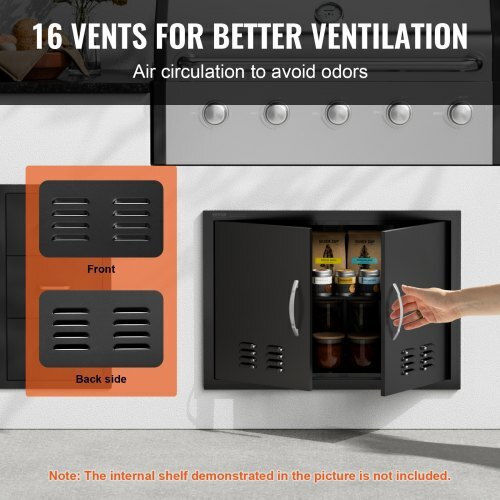BBQ Door Vevor 762x533 mm Double Outdoor Kitchen Smmbscjmhs30rl2l0v0